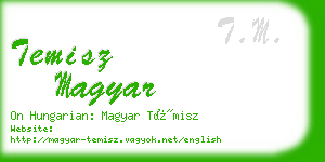 temisz magyar business card